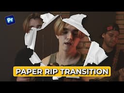 How to Make a Paper Rip Transition in Premiere pro (Hindi) || Free Paper Rip Transition