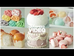 #127 3x Speed 케이크 디저트 베이킹 영상 : Cake Dessert Baking Video | Cooking tree