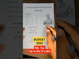 Budget 2025 Next Tax Regime | New Tax Salb 2025 - 2026| #budget2025  #newtaxregime #budgetnews