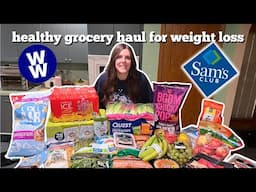 Healthy Sam's Club Grocery Haul | WeightWatchers Points & Calories | Weight Loss Journey