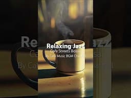 Evening Calm: #WarmCoffee Steam Rises as Relaxing #SmoothJazz Notes Drift Through a #CozyCafé Space