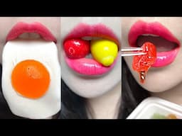 asmr EMOJI FOOD POPULAR JELLY MUKBANG 이모지 먹방 eating sounds