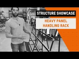 🌟 Heavy Panel Handling Rack with Roller Tracks – No More Lifting! - Structure showcase