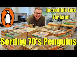 UNBOXING + Sorting - VINTAGE 70's - PENGUIN Paperbacks - Some INCREDIBLE Lots For SALE