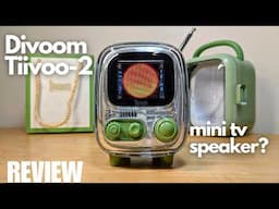 REVIEW: Divoom Tiivoo-2 Portable Mini Bluetooth Speaker - Pixel Art FM Radio? (Retro Mini TV Design)