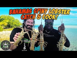 HUNTING SPINY LOBSTER IN THE BAHAMAS! (from Ocean to the Kitchen)