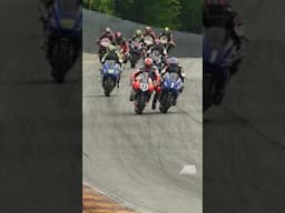 CONTACT💥 Danilo Petrucci gives Jake Gagne a knee tap at Road America #motorcycle