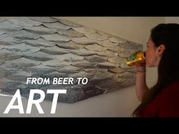 Beer Cans Transformed Into a Piece of Art