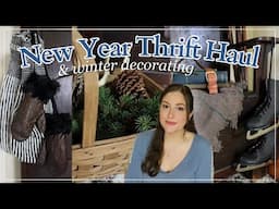 CANT BELIEVE I FOUND ONE! NEW Thrift Haul & Decorating for Winter! | Goodwill, Thrifting, Home Decor