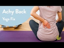 Yoga for Achy Back | 15 Min Yoga Practice | JenYoga