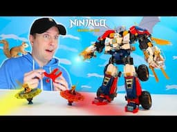 Ninjago Dragons Rising 2025 Spinjitzu Spinners and Zane's Ultra Combiner Mech LEGO Build Review