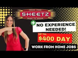 Sheetz Hiring + No Experience Needed Work From Home Jobs | $156 To $400 Day | Data Entry | USA Only