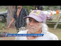 Residents from Long Creek respond to old age pension increase