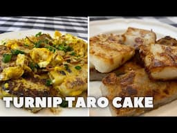 Fried Turnip and Taro Cake