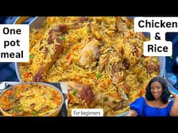 How to make a One Pan Rice & Chicken at home for beginners | Christmas recipes |step by step