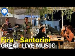 Santorini, Greece - Great Live Music at Barolo Restaurant in Fira