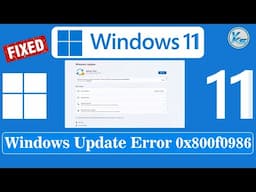 ✅ How to Fix Windows Failed to Install the Following Update With Error 0x800f0986