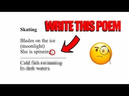 5 EZ Steps to Write a GOOD POEM (Full Poetry Process Example)