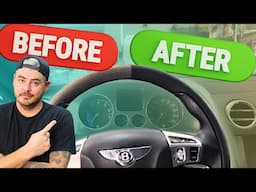 How to Clean a Dirty Steering Wheel - ALCANTARA VS SUEDE VS LEATHER