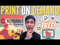 How to Make Money with Print on Demand for FREE- Complete A-Z Redbubble Tutorial (Beginner-Friendly)