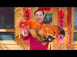 The Most Famous Chicken Dish! Huge Rooster with Potato and Noodles! | Uncle Rural Gourmet