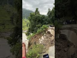 Nearly crashed into a landslide!! #scary #landslide #asia #india