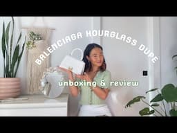 BALENCIAGA hourglass dupe // unboxing & review