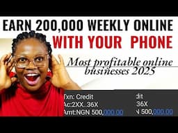 Earn 200,000 Weekly With This High Income Skill In 2025 | Make Money Online Fast 2025