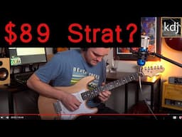 Can an $89 Strat kit be any good?  Fesley ST-Natural Kit Build | Demo | Review