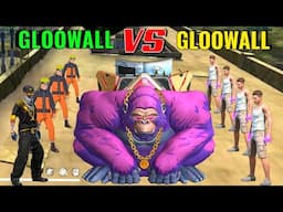 Gloowall vs Gloowall Skin Fight 👿 New Wall Royale ⚡ NOOB ADAM 😎 Gloowall Skin Challenge Free Fire 🔥