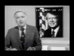 Jimmy Carter Announces Support for Egypt - Israel Peace Initiative 11/30/1977 - CBS Evening News