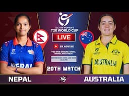 NEPAL U19 VS AUSTRALIA U19 20TH MATCH ICC U19 WOMEN'S WORLD CUP LIVE COMMENATARY | U19 WORLD CUP