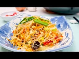 Simple Family-Sized Stir Fried Glass Noodles