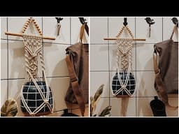 DIY: Tutorial Macrame Hanging thrift-box 💰