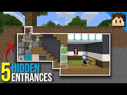 5 HIDDEN ENTRANCES For YOUR Minecraft Base!