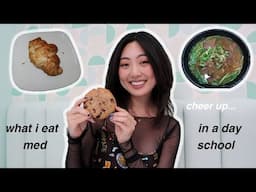 WHAT I EAT IN A DAY *YEAR 4 MED SCHOOL* | treating myself on bad days... | croissant, cookies, soup