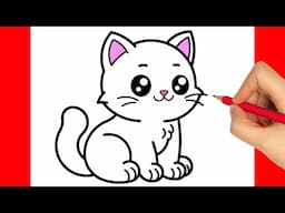 HOW TO DRAW A CAT EASY