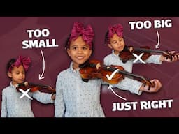 violin sizes for very young children (5 years and under)