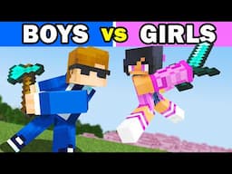 Girls VS Boys in Minecraft