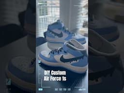 DIY Custom Air Force 1s #diy #diyshoes #customsneakers #airforce1