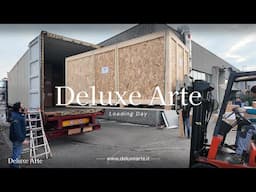 Loading clients' orders into the container by Deluxe Arte Furniture, Italy