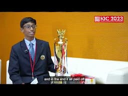 KIC 2023 Champion - Ishaan Vinod Krishnan | Kenken UAE