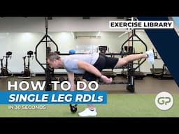 Single Leg Romanian Deadlift (1 Dumbbell) | Exercise Technique Library