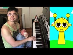 Sprunki Theme on Piano Soothes my Baby