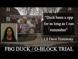 Lil Dave testifies about the infamous King Von video passing out money, O Block chains, FBG Duck