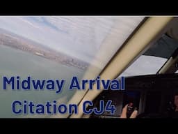 Busy Chicago Midway Arrival & Approach - CJ4