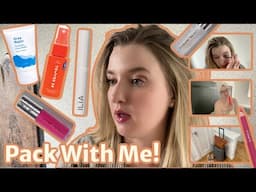 Pack With Me For LA!| Mini Skincare, Makeup, & Clothes