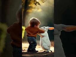 Epic Battle: Kid vs Bunny Showdown! 🐰⚔️👦 #FunnyShorts #KidVsBunny