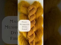 Make Naturally Dyed Fiber with Mushrooms