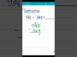 Subtraction | Example 1 | Project CATH